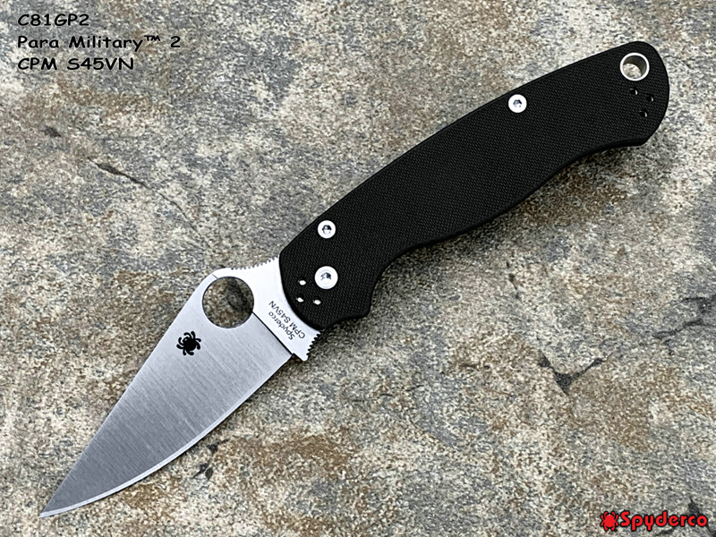 Spyderco ֩ C81GP2 Para Military™ 2 CPM S45VN ɫG10 ۵ֻ